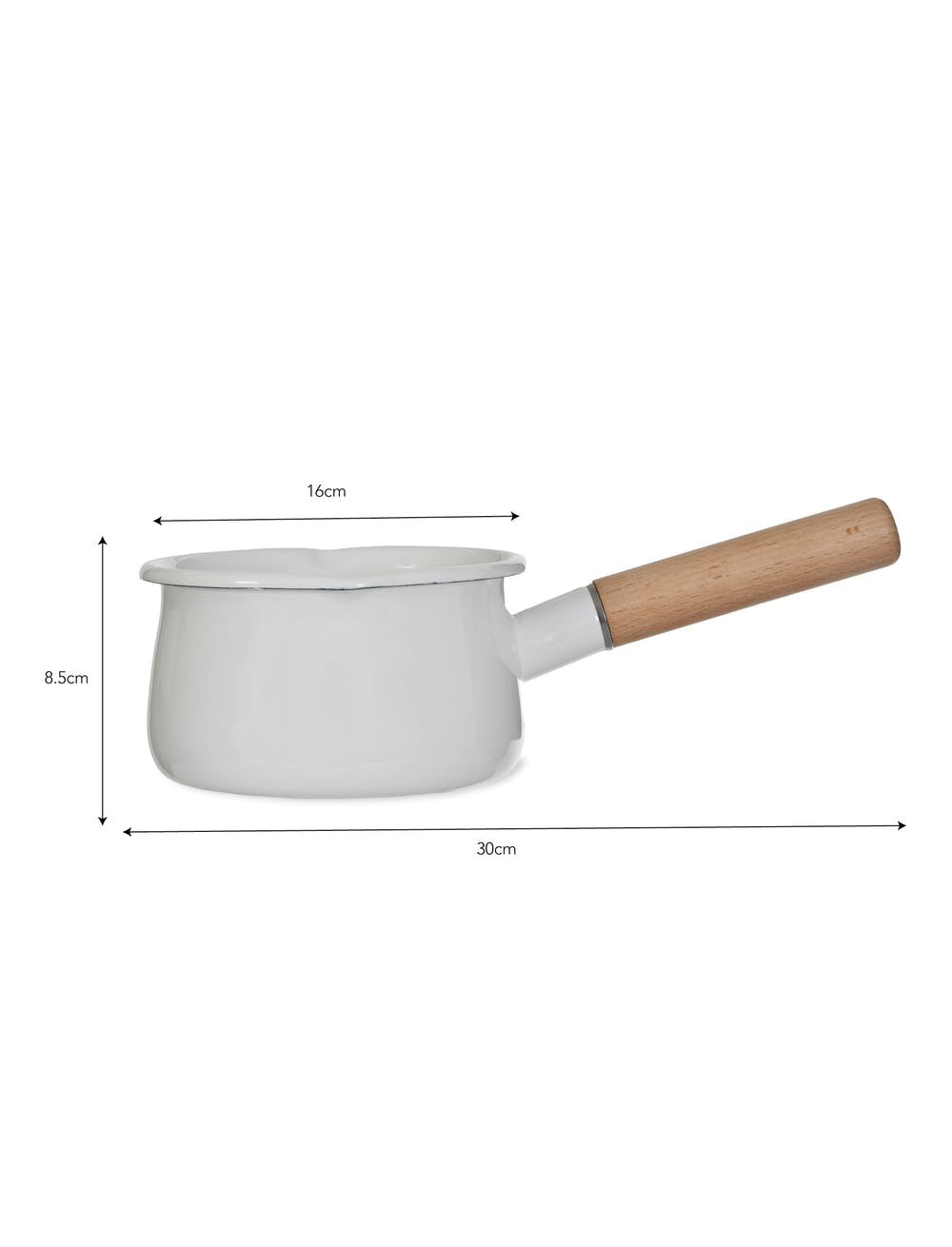 Enamel Milk Pan | Warm White