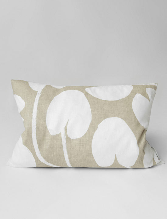 Water Lilies Cushion Cover | Large Sand